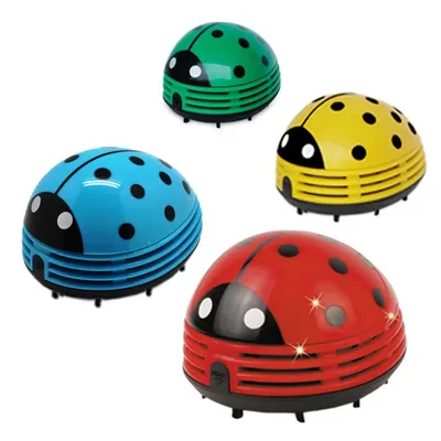 Mini Staubsauger Tisch Staubsauger Marienkäfer Staub Reiniger Desktop Kaffee Staub Kollektor für Home Office Desktop Reinigung