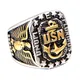 USN Retro US Marine Corps Titan Stahl Ring Edelstahl Adler Schiff Anker Ring