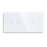 Bingoelec DIY White Black Gold Big Glass Panel 86*157mm For Touch Switches And Sockets AssemblySize