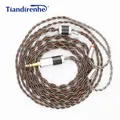 CustomMonocrystalline copper silver plated Earphone cable 2.5mm 3.5mm 4.4mm MMCX 0.78mm A2DC IE80 IM
