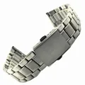 16mm 18mm 22mm 20mm 24mm solide gebogene Edelstahl Uhren armband Frauen Männer Armbanduhr Armband