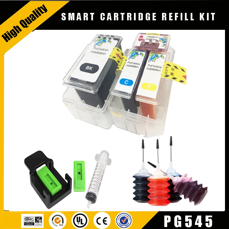 Einkshop pg-545 545XL 546XL Smart Patrone Nachfüllset für Canon PG545 CL 546 für Pixma MG3050 2550 2450 2550S 2950 MX495 Image