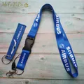 2 PCS Blau Airbus A310 Sleutelhange Cessna Keychain Airbus Neck Strap Chaveiro llavero Lanyard für