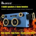 Ibass gaga 70w tragbare Bluetooth-Lautsprecher 6 Einheiten Surround Stereo Heavy Bass Boom Box