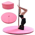 Foldable Pole Dancing Mat Round Workout Gymnastics Pads Anti-Fall Anti-Skid Protection Mat for Pole