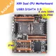 X99 dual CPU motherboard LGA 2011 V3 USB3.0 SATA3.0 with dual Xeon processor and dual M.2 slot