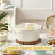 Sushar Home Kitchen Ceramic Enamel Stock Pots Saucepan Casserole Nonstick Toxin Free Gather Energy