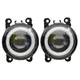 2PC/Pair Super Bright LED Fog Light With Angel Eye For Ford Focus MK2/3 Fusion Fiesta Tourneo
