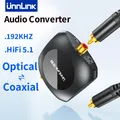 Unnlink HiFi 5.1 Optical Audio Converter Toslink To Coaxial Bidirectional Audio Decoder DTS Dobly