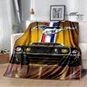 Mustang car logo printed blanket Flannel Blanket Warm blanket blankets for beds rainbow blanket