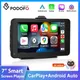 Podofo 7-Zoll-Bildschirm Carplay mp5 tragbaren Smart-Player unterstützt Android Auto-Back-Kamera mit