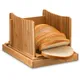 Bamboo Bread Slicer Cutting Guide Wood Bread Cutter For Homemade Bread Cakes Foldable Bread Cutte