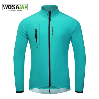 WOSAWE New Cycling Jacket Windproof Bike Windbreaker Men Bicycle Gilet Lightweight Outdoor MTB Sports Wind Jacket