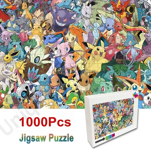 Diy Puzzle 35/300/500/1000Pcs Puzzle Japanischen Anime Pikachu Pokemon Manuelle Diy Geschenke