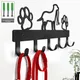 5/7 Hooks Metal Dog Leash Hanger Hook Wall-mounted Pet Toy Rack Key Rack Holder Storage Rack Hook