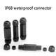 1PCS IP67 Waterproof Straight Connector Junction Box Electrical Wire Cable Connector PG11/13 Outdoor