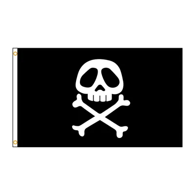 PIRATE 90*150cm Kapitän Harlock Schädel Flagge Outdoor dekorative banner polyester stoff Image