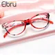 Elbru Cat Eye Reading Glasses Women Lightweight Presbyopic Reading Glasses 1.0 1.5 2.0 2.5 3.0 3.5
