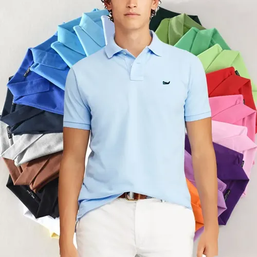 Top Qualität 2022 Einfarbig Herren Polos Shirts 100% Baumwolle Kurzarm Casual Polos Hommes Mode