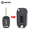 KEYYOU Geändert Auto Schlüssel Für Chevrolet Captiva 3 Tasten Geändert Folding Blank Key Shell