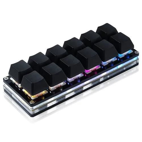 12 Tasten Mini mechanische Gaming-Tastatur Einhand-Tastatur USB-C kabel gebundenen Osu-Tastatur