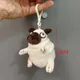 Kawaii Plush Toys Ugly And Cute Sand Dog Sitting Pug Dogs Toy Key chain Stuffed Dolls For Kids