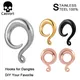 Casvort 2 PCS new jewelry all stainless steel ear piercing plug fashion ear hooks dangle strecher