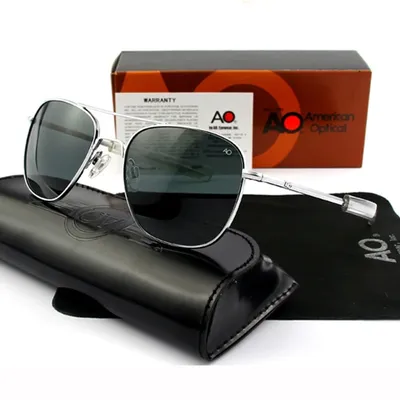 Pilot Sonnenbrille Männer Top Qualität Marke Designer AO Sonnenbrille 55mm Für Männlichen