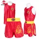 Boxing Shorts Dragon Embroidery Muay Thai Shorts Sleeveless Tank Top Vest Quick Dry Sanda Training