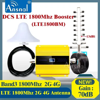1800Mhz 4G Cellular Amplifier1800Mhz GSM 2g 3g 4g Repeater LTE 4g Internet Verstärker GSM mobile Signal Repeater Cellular Booster