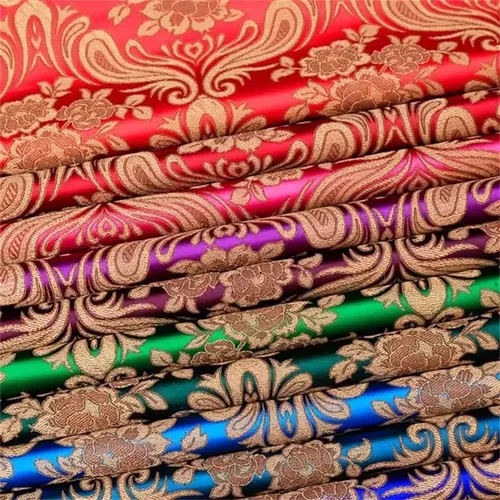 250*75cm Brokatstoff Cheong sam und Kimono Material Satin Stoff zum Nähen von DIY Stoff Stoff