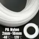 PA Nylon Tube Pneumatic Air Line Tubing Oil & Fuel Plastic Pipe White ID 2~14mm Oil Resistant Pipe