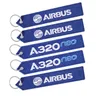 5 PCS AIRBUS Keychain-bügel Stickerei A320 Luftfahrt Schlüssel Ring Kette für Luftfahrt Geschenk
