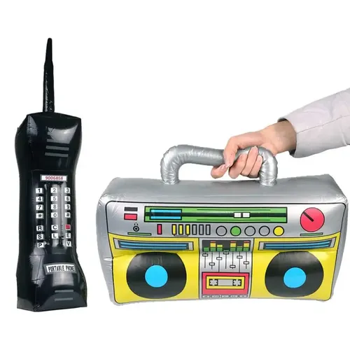 1/2PCS Aufblasbare Lustige Radio Boom Box Aufblasbare Handy Requisiten PVC Aufblasbare Spielzeug Für