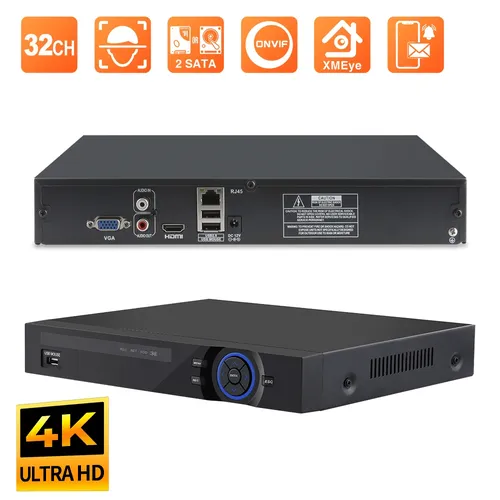 Techage 4k 32ch nvr netzwerk video recorder h.265 festplatte video recorder home security cctv