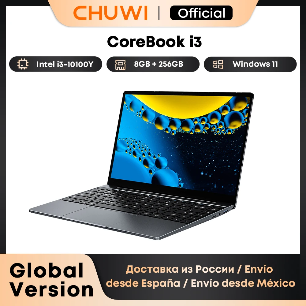 CHUWI CoreBook i3-10100Y Laptop 8GB RAM 256GB SSD 14-Zoll-Bildschirm UHD Graphics 615 Intel i3 Prozessoren Windows 11 Notebook-PC Image