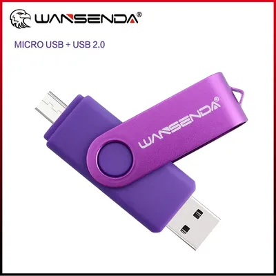 Wansenda OTG USB Flash Drive 256GB 128GB 64GB 32GB 16GB 8GB Cle USB Stick für Android-Handy/Tablet Image