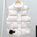 New Fashion Winter Vest For Women Collar Sleeveless Short Coat Women Jacket Waistcoat Female Autumn