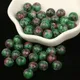 Natural AAA Ruby Epidote Zoisite Stone Loose Spacer Beads For Jewelry Making DIY Bracelet Necklace