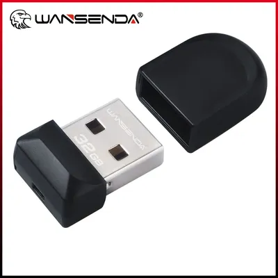 WANSENDA Super Mini USB-Stick Wasserdicht Stick 64GB 32GB 16GB 8GB 4GB Reale Kapazität USB 2,0 Image