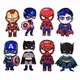 Stich Marvel Spiderman Hulk Stickerei Patches auf Kleidung Aufkleber Jacken Anime Cartoon Spielzeug