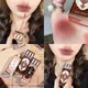 Retro Red Lip Gloss Velvet Matte Liquid Lipstick Cream Choccy Velvet Lip Mud Long- Lasting Nude Lip