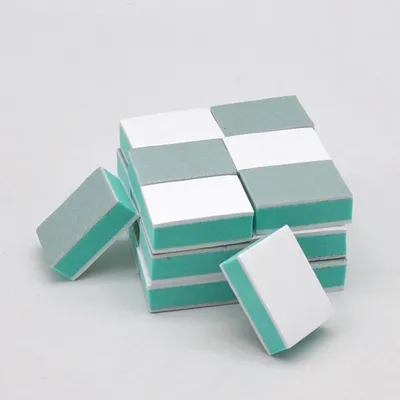 20pcs/lot 600/3000 Grit Nail Buffer Block Polishing UV Gel Nail Polisher Shiner Sponge Mini Manicure Pedicure Tools Nails Care