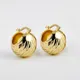 Creative Design Gold Color Hollow Round Ball Chunky Hoop Earrings for Women Vintage Metal Disco Ball