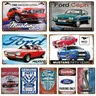 Ford Auto Metall Unterzeichnen Haus Plaque Metall Poster Tin Zeichen Platte Wand Poster Vintage