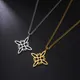 LIKGREAT Witch Knot Necklace Witchcraft Stainless Steel Celtics Knot Charm Protection Amulet Jewelry Valentine's Day Gift