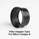 Filter Adapter Tube 52mm Metal for Nikon Coolpix A camera replacement for UR-E24 for filter lens