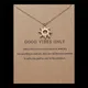 Fashion Sun Necklaces & Pendants Gold Color Alloy Pendant Necklace Wish Card Jewelry For Women Girl