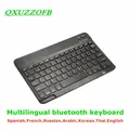 10 Inch Bluetooth Keyboard French Spanish Russian Arabic AZERTY Keyboard Wireless Universal For IPad