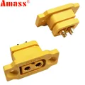 5pcs/lot Amass XT60E-F XT60 XT 60 DC500V 30A-60A Female Plug Gold/Brass Ni Plated Connector Power
